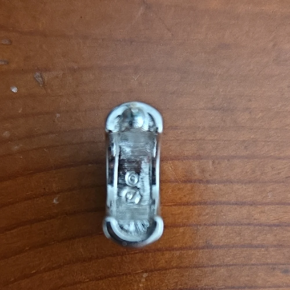 Swarovski Silver Pavé Crystal Huggie Earrings - Picture 5 of 5